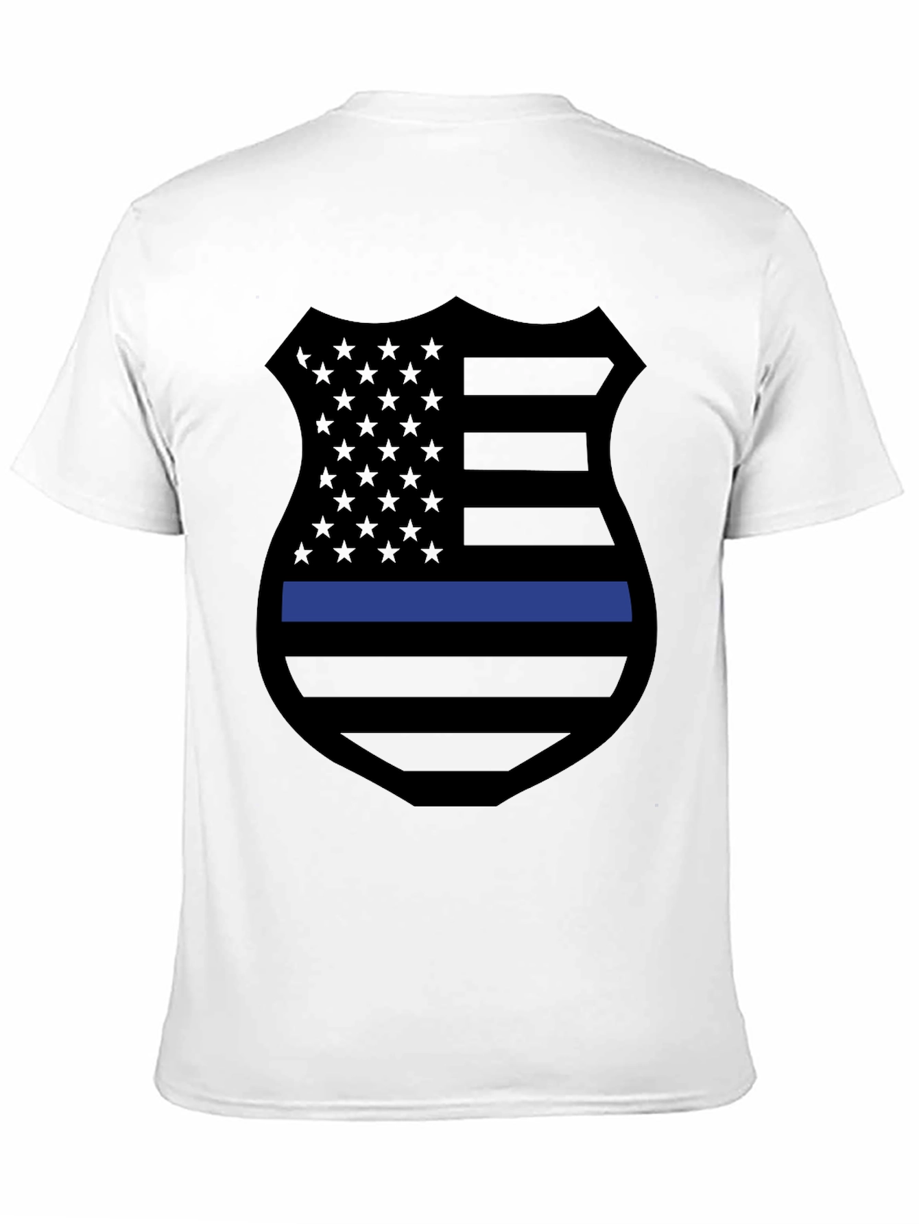 Thin Blue Line Shield Graphic Tee