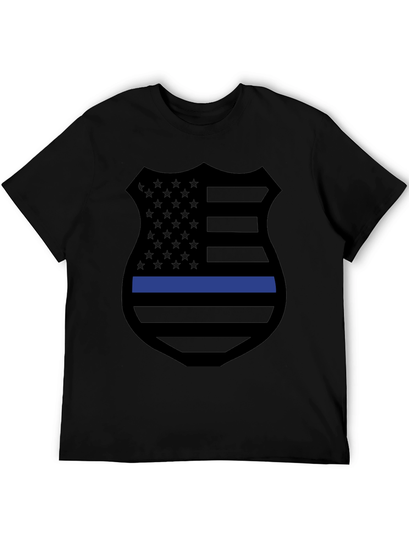 Thin Blue Line Shield Graphic Tee