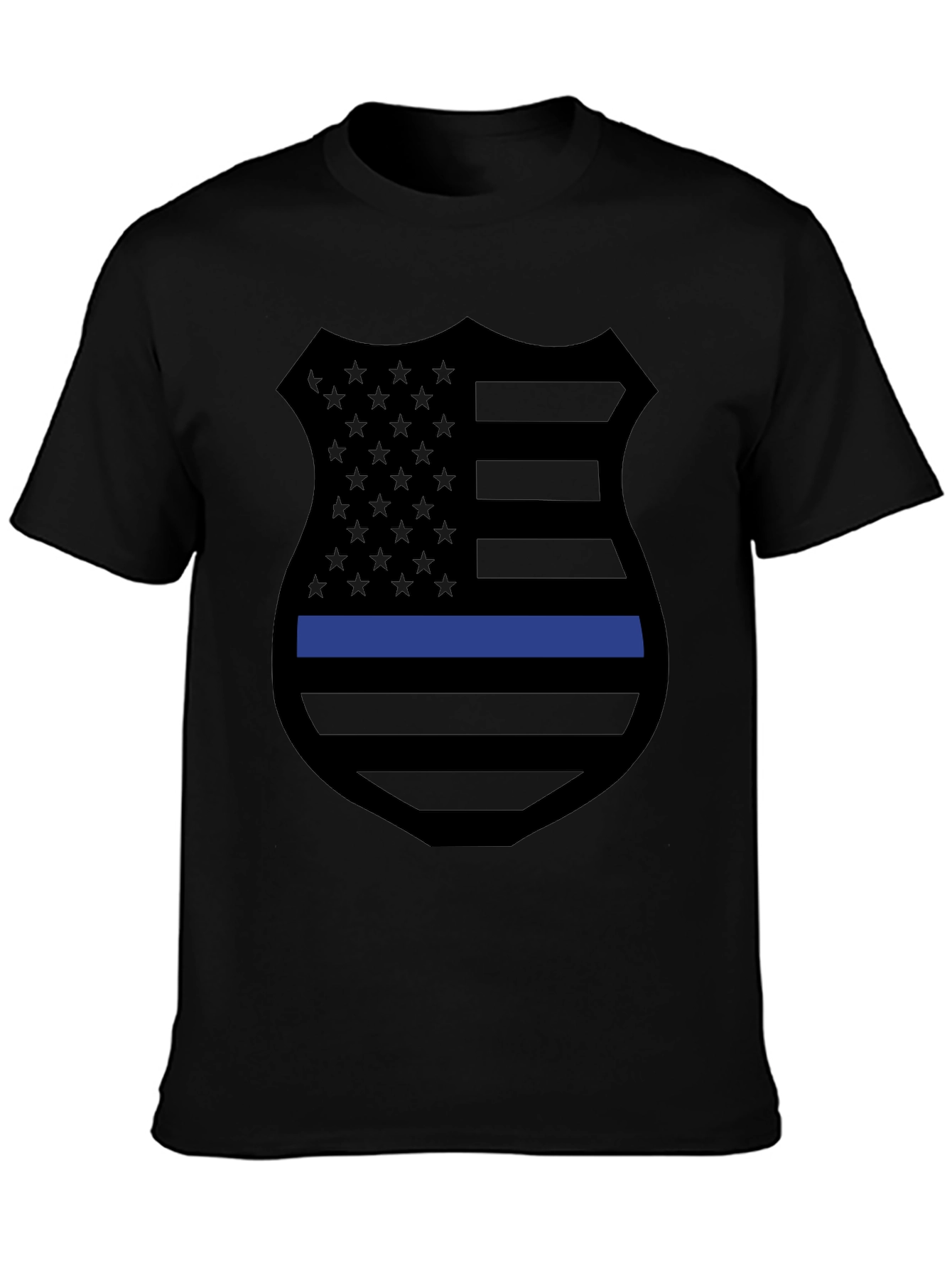 Thin Blue Line Shield Graphic Tee