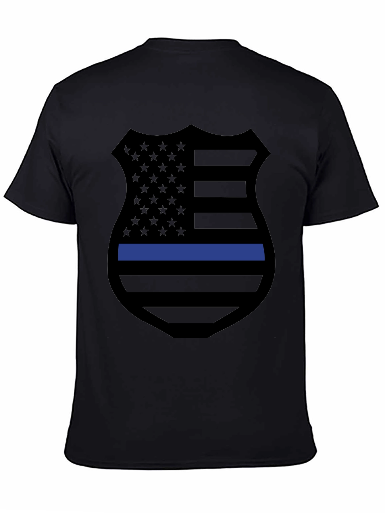 Thin Blue Line Shield Graphic Tee
