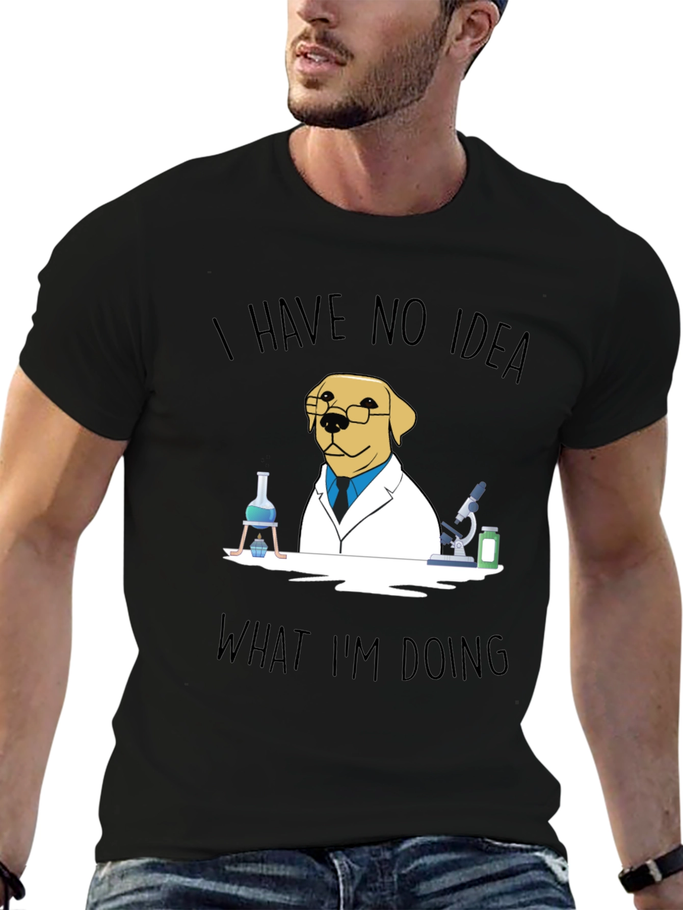 Funny Dog Scientist T-Shirt
