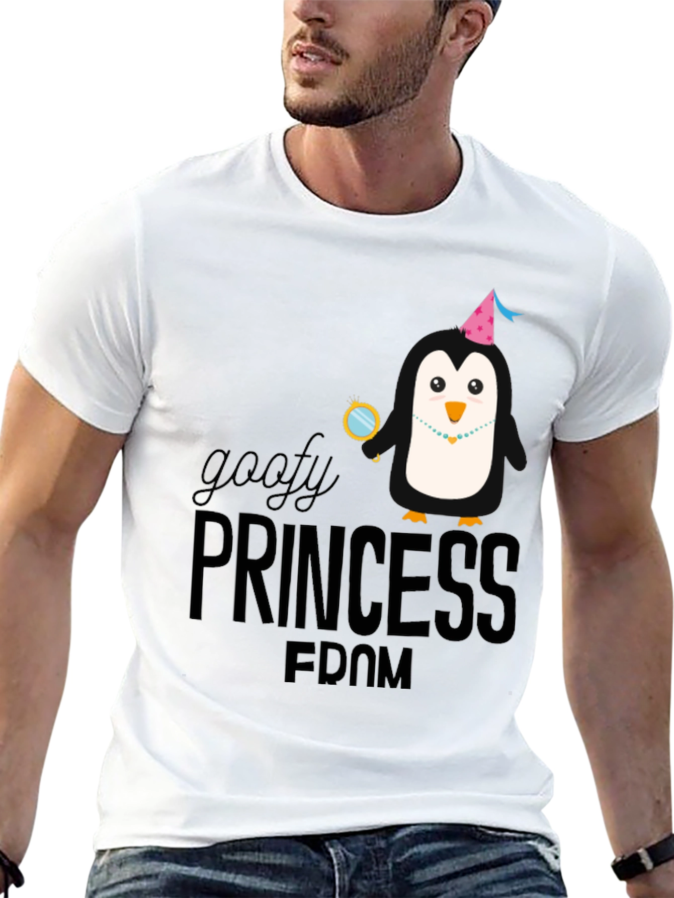 Goofy Princess Penguin T-Shirt