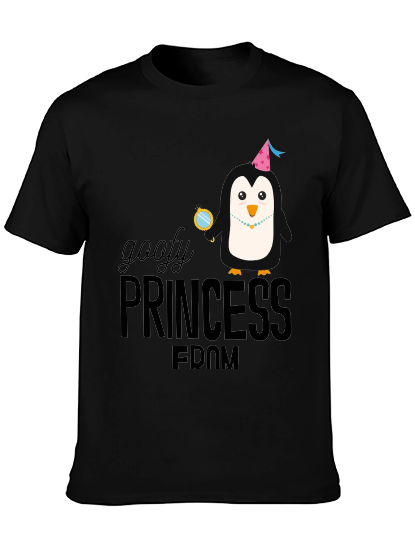 Goofy Princess Penguin T-Shirt