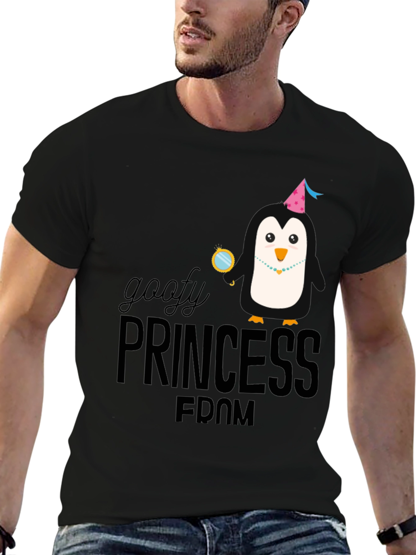 Goofy Princess Penguin T-Shirt