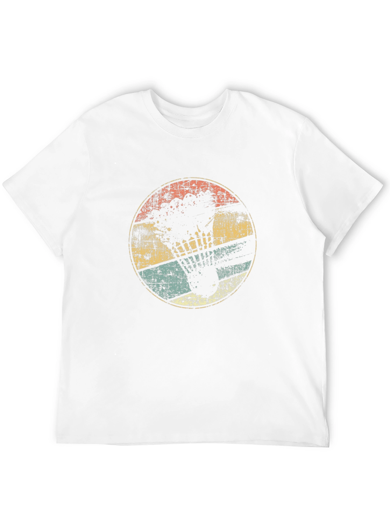 Retro Badminton Shuttlecock Graphic Tee