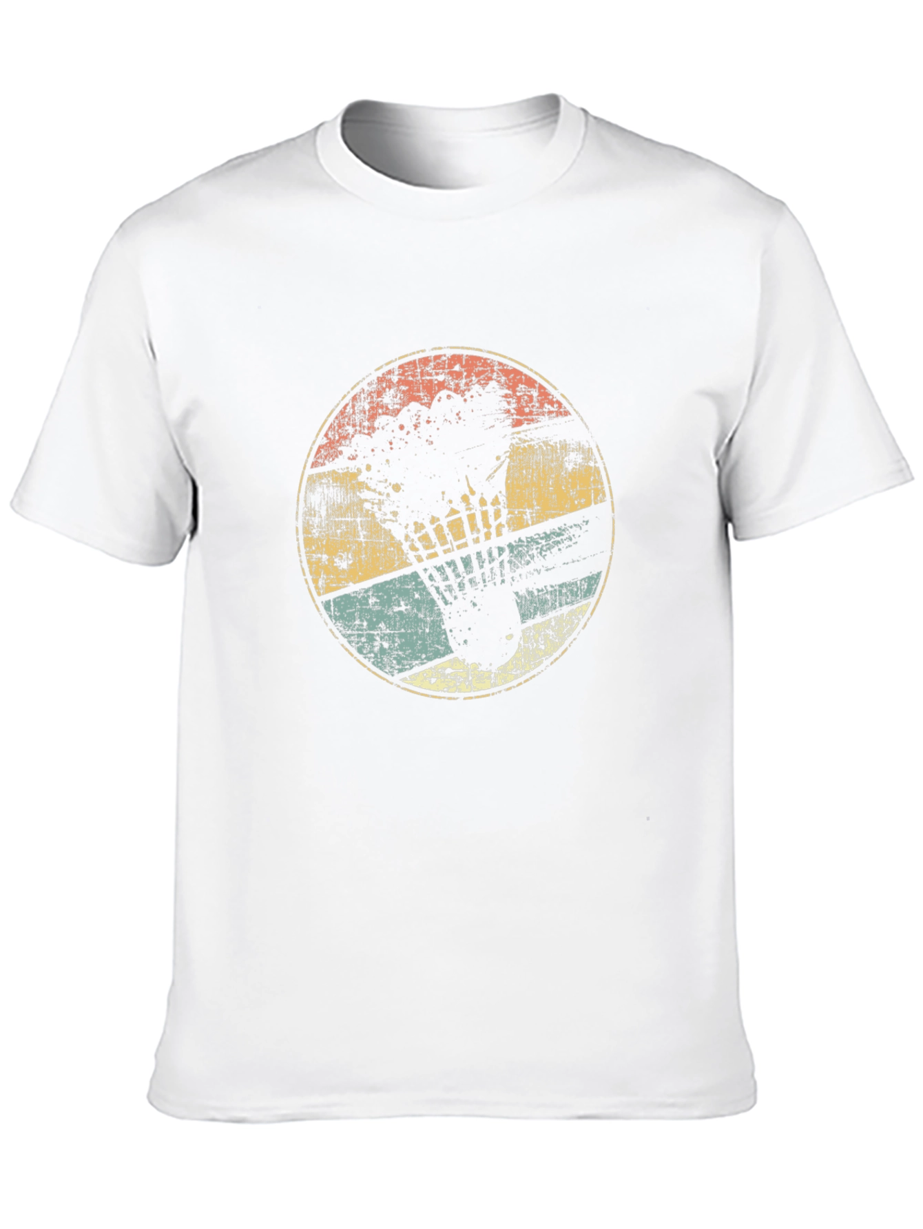 Retro Badminton Shuttlecock Graphic Tee