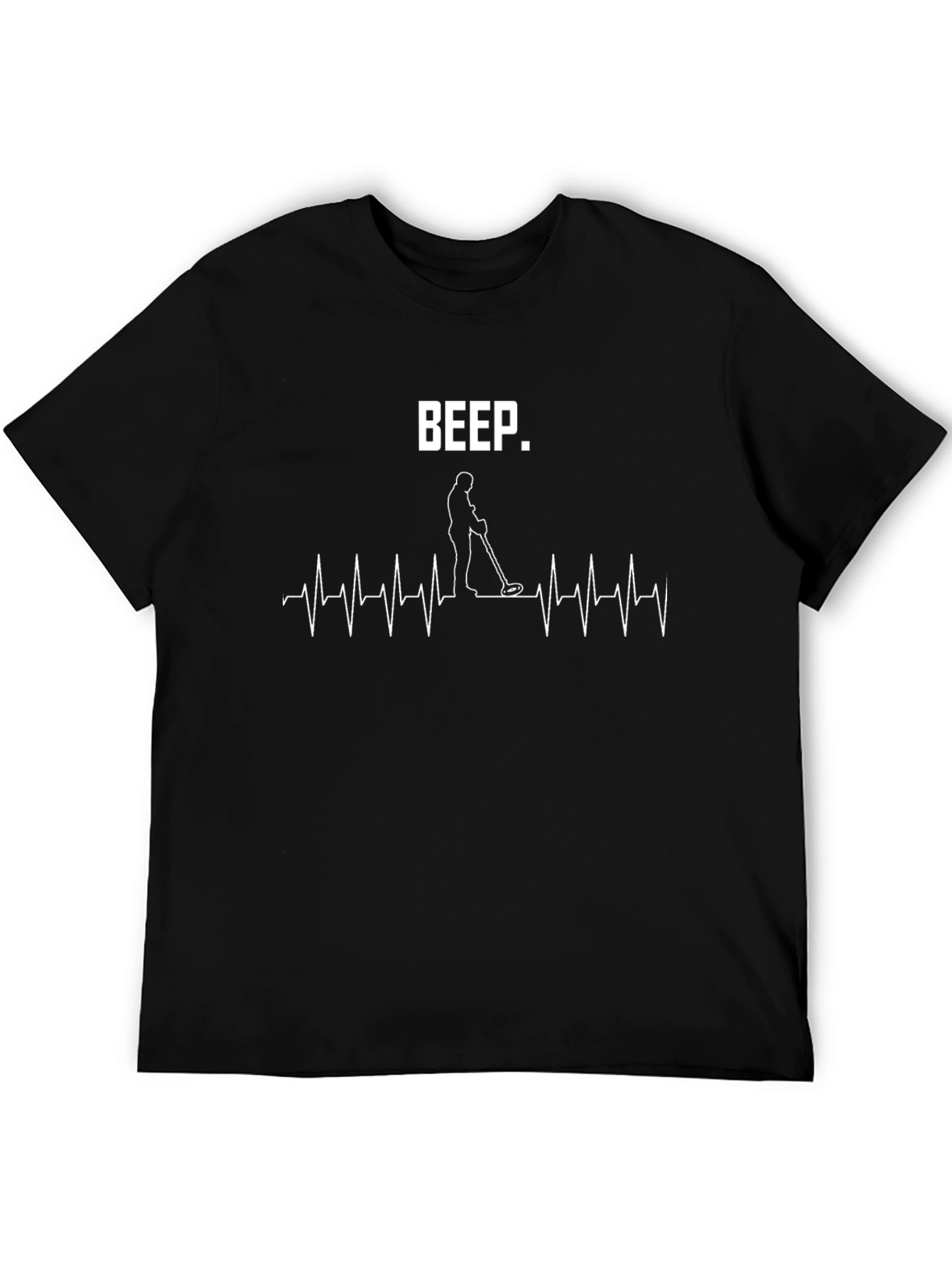 Beep Heartbeat Metal Detecting Graphic Tee