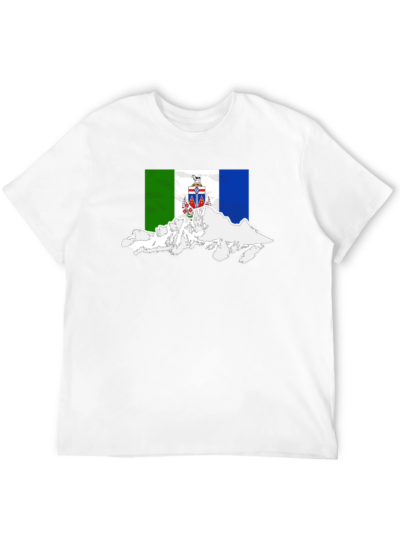 Yukon Flag T-Shirt - Black Cotton Tee