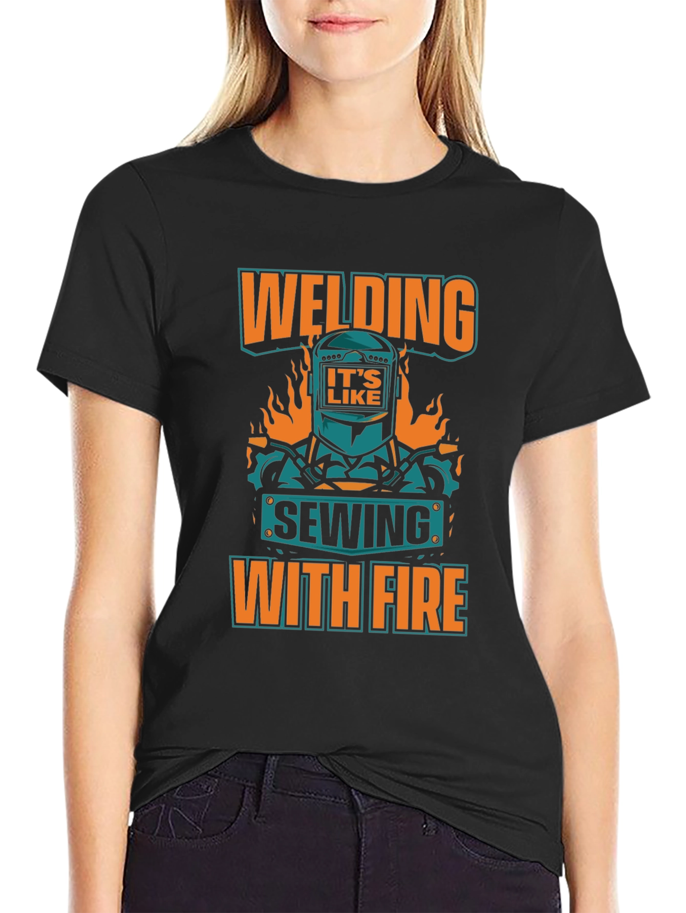 Welding Sewing With Fire T-Shirt