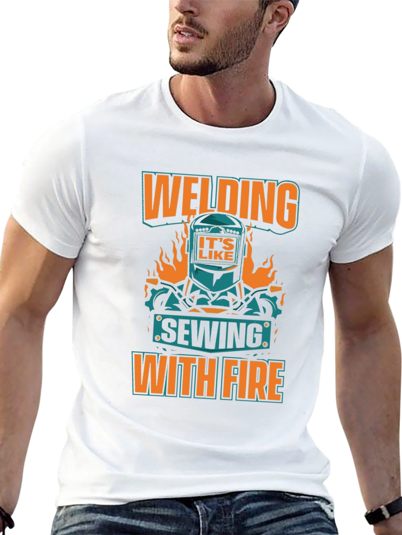 Welding Sewing With Fire T-Shirt