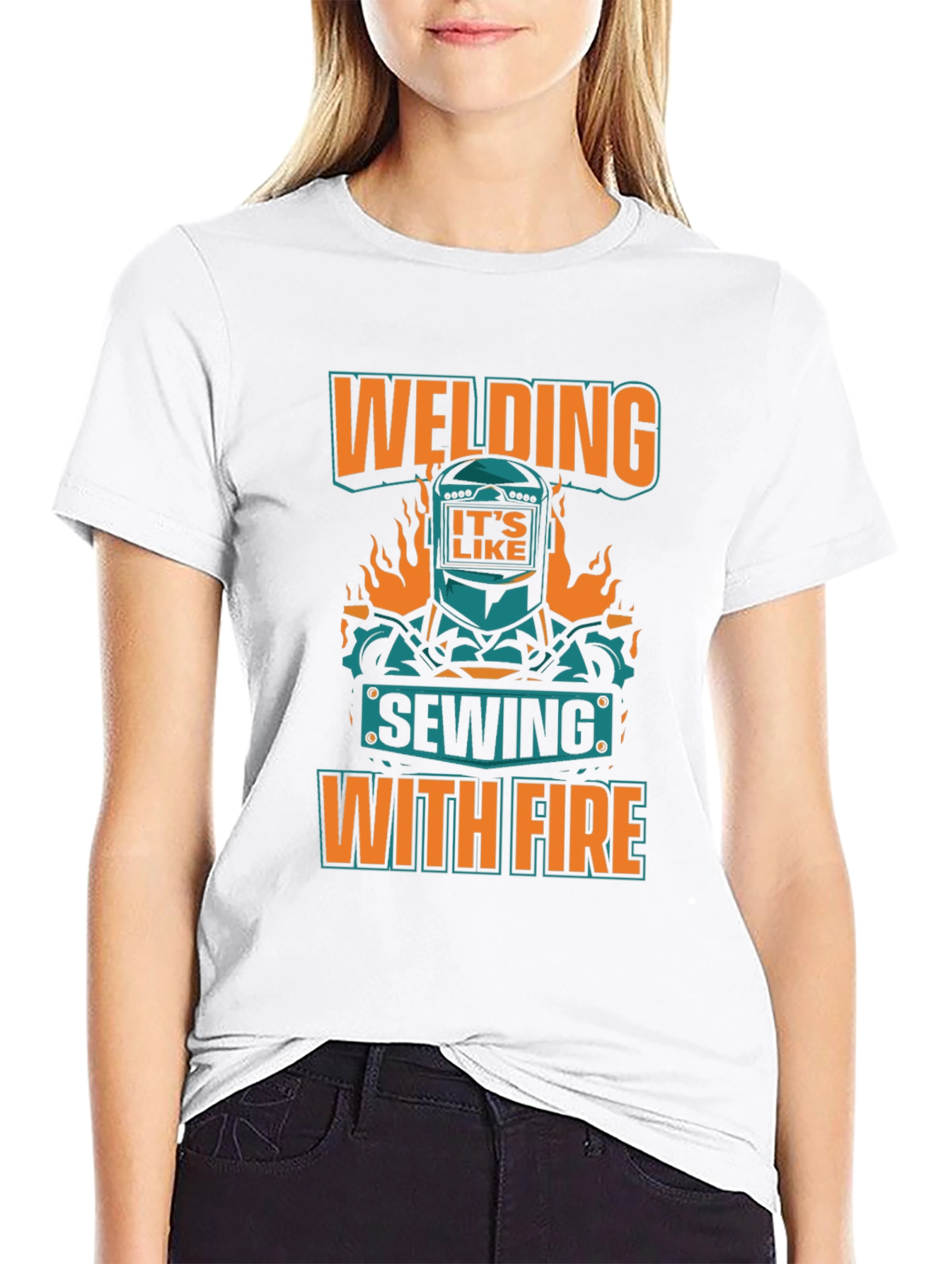 Welding Sewing With Fire T-Shirt