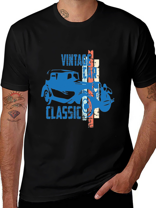Vintage Car Graphic T-Shirt - Classic Auto Design