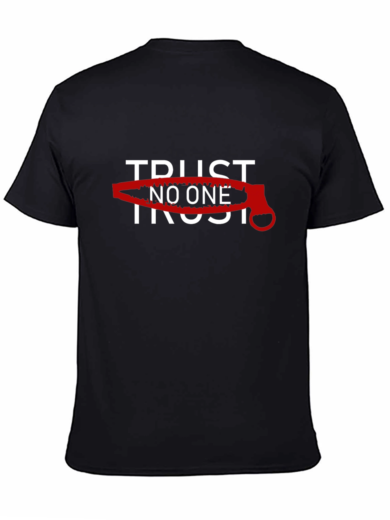 Trust No One Graphic Tee - Bold Statement T-Shirt