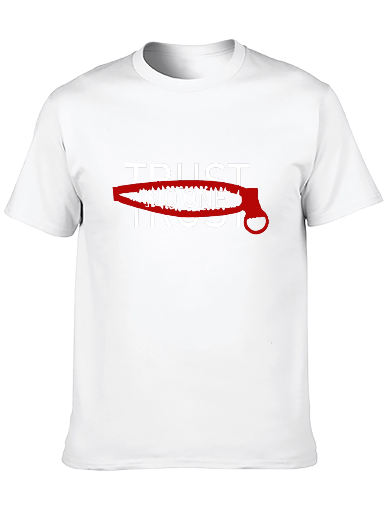 Trust No One Graphic Tee - Bold Statement T-Shirt