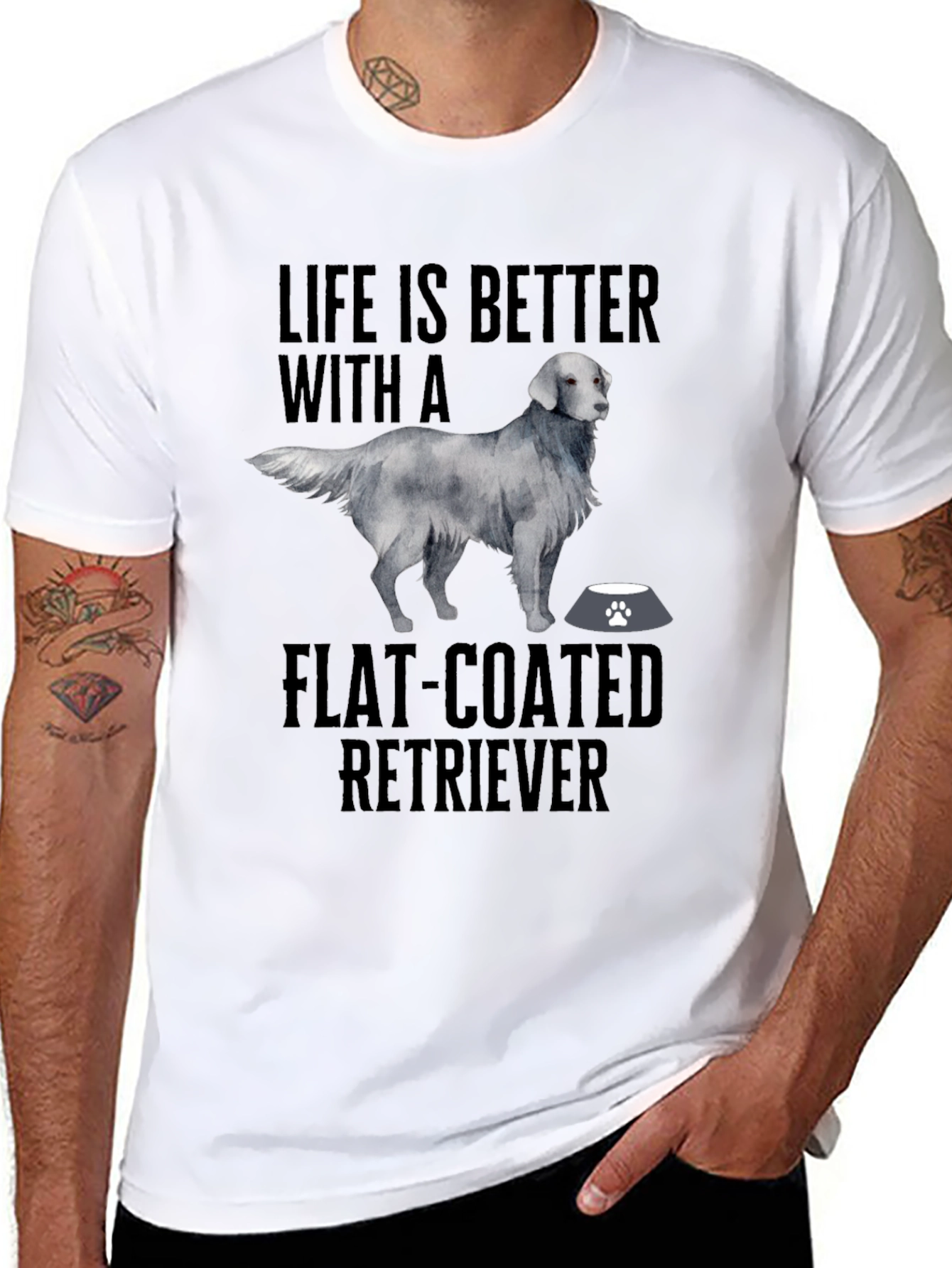 Flat-Coated Retriever Graphic T-Shirt