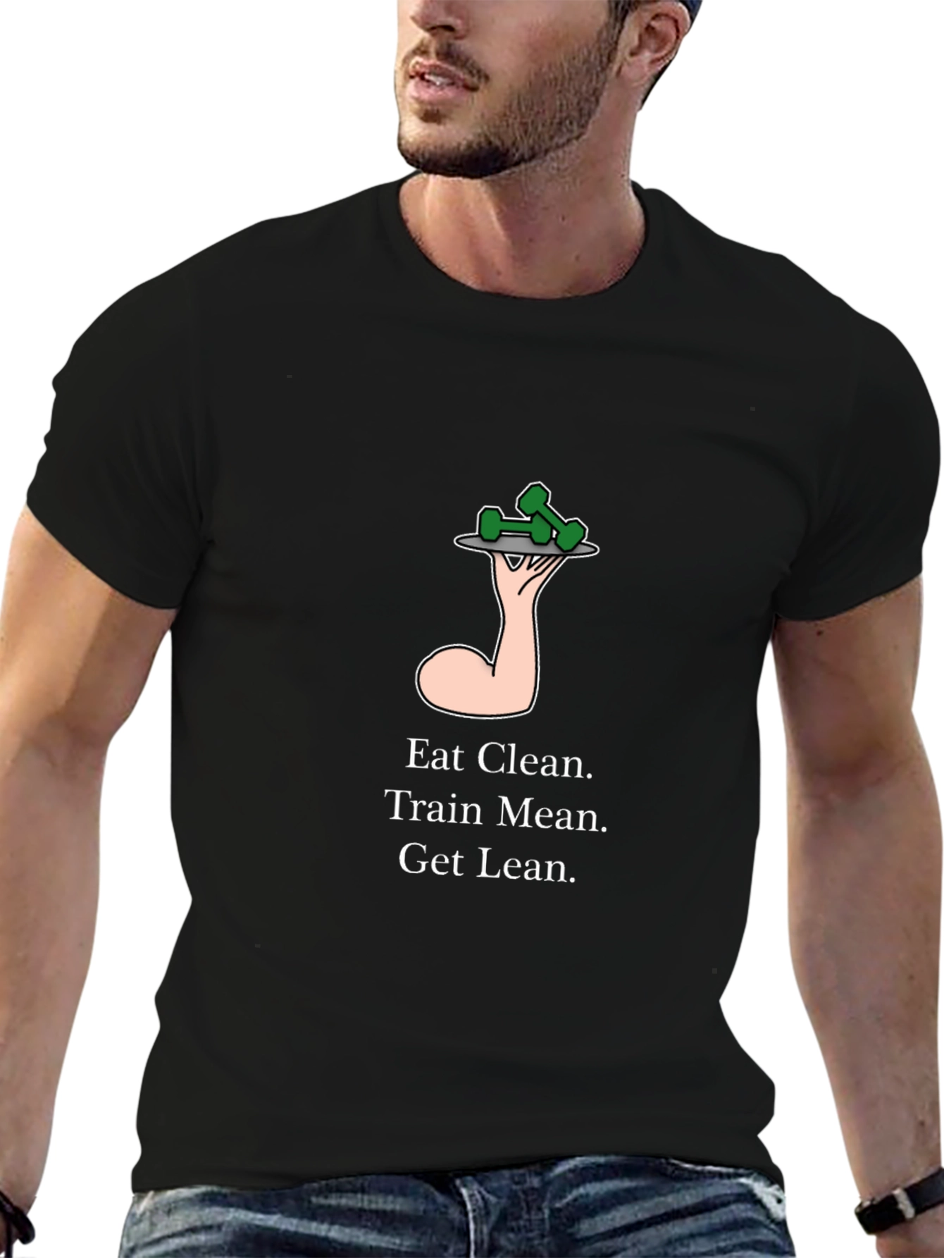 Eat Clean Train Mean Get Lean T-Shirt