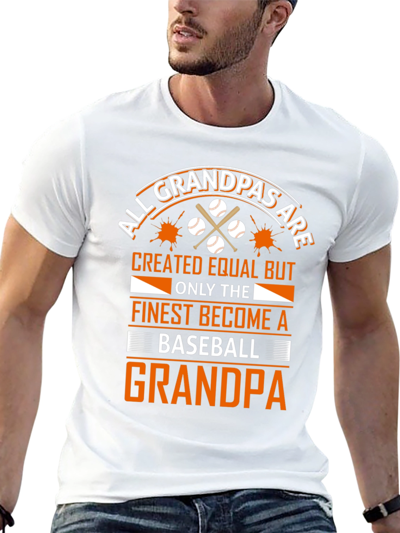 Baseball Grandpa T-Shirt - All Grandpas Created Equal