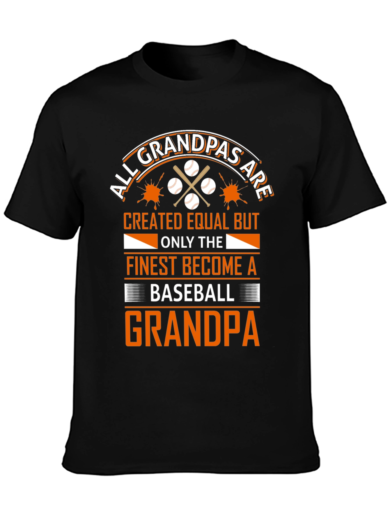Baseball Grandpa T-Shirt - All Grandpas Created Equal