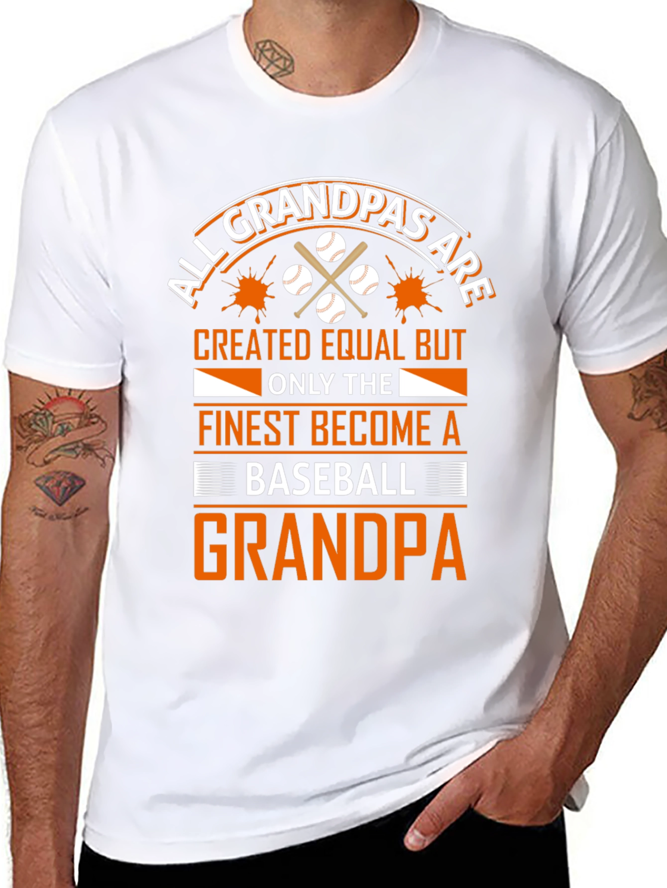 Baseball Grandpa T-Shirt - All Grandpas Created Equal