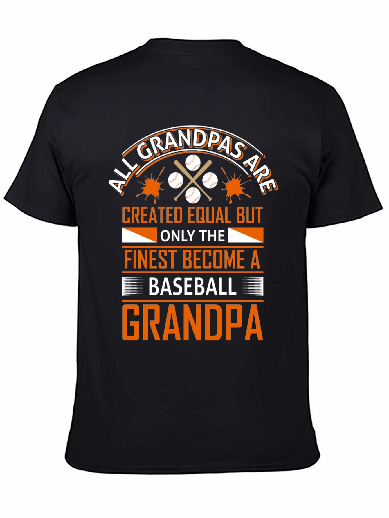 Baseball Grandpa T-Shirt - All Grandpas Created Equal