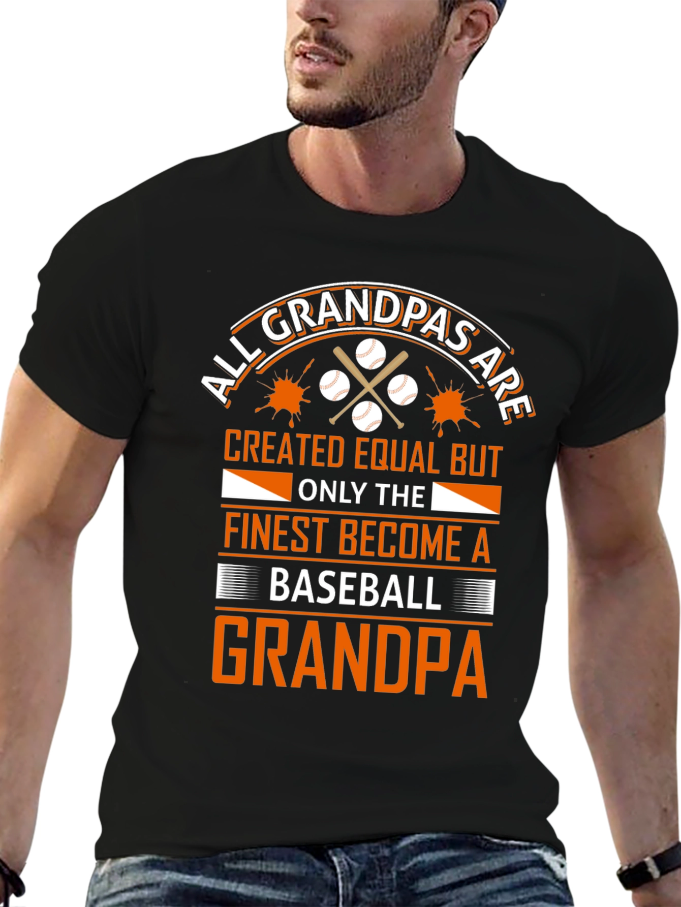 Baseball Grandpa T-Shirt - All Grandpas Created Equal