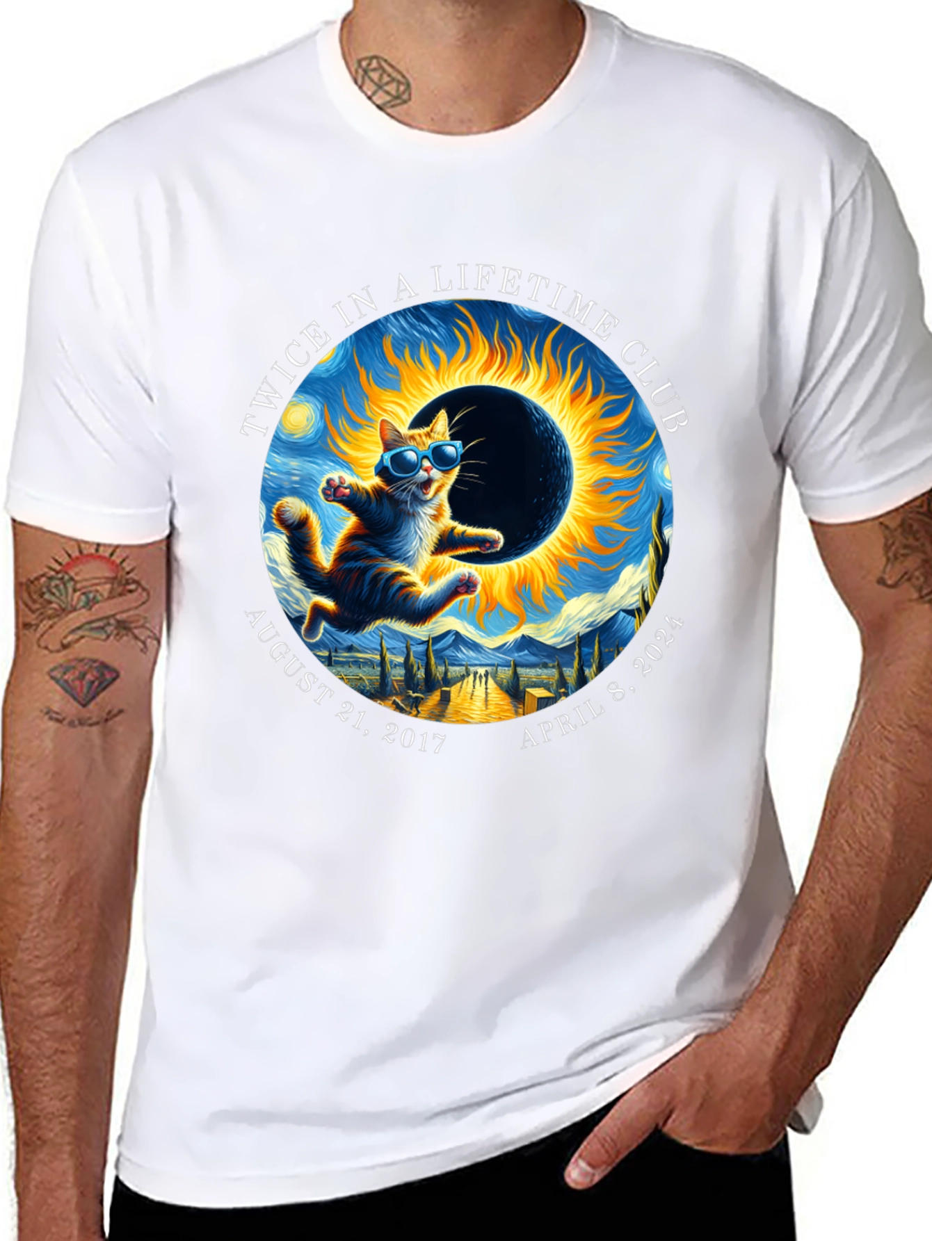 Twice in a Lifetime Club Eclipse Cat T-Shirt