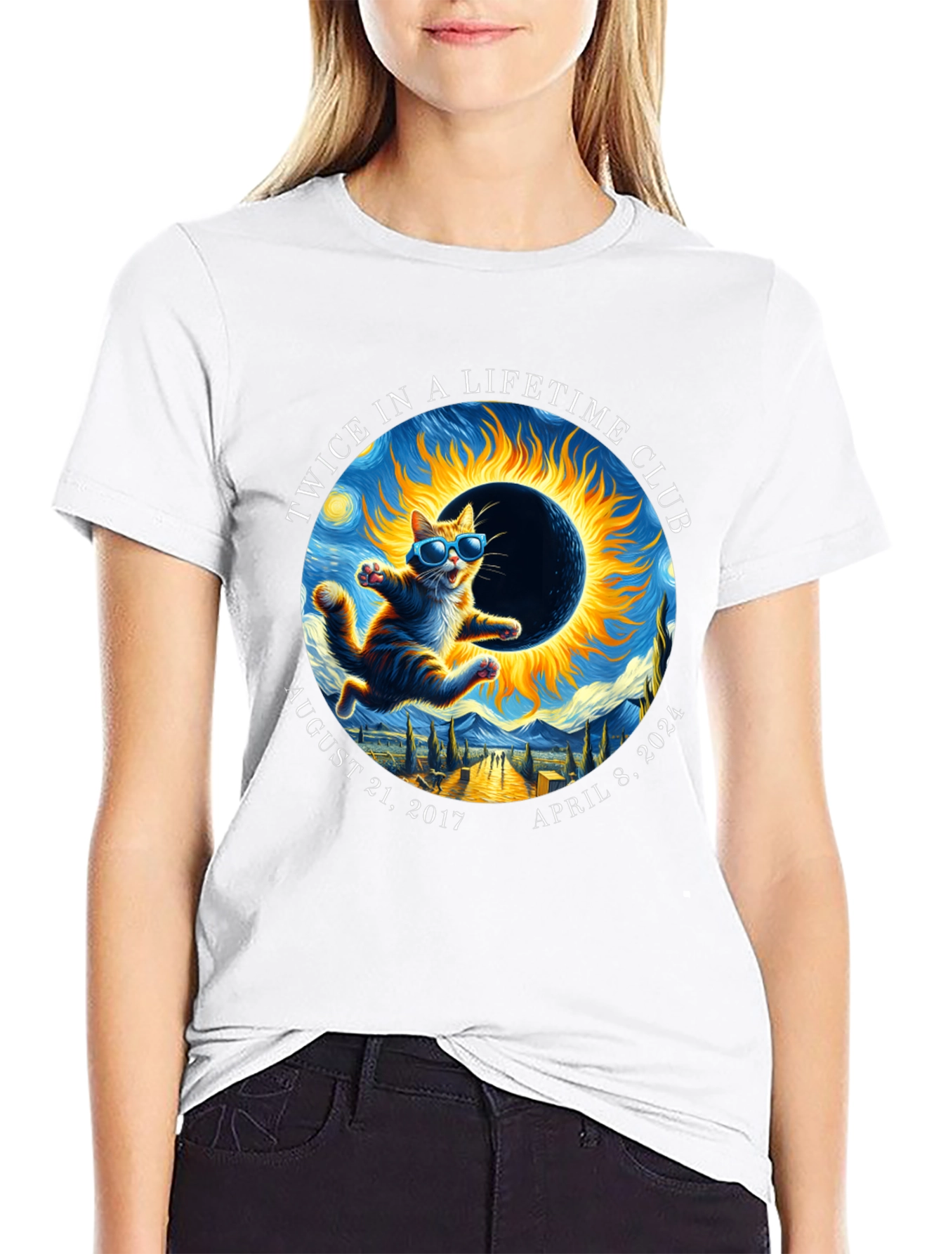 Twice in a Lifetime Club Eclipse Cat T-Shirt