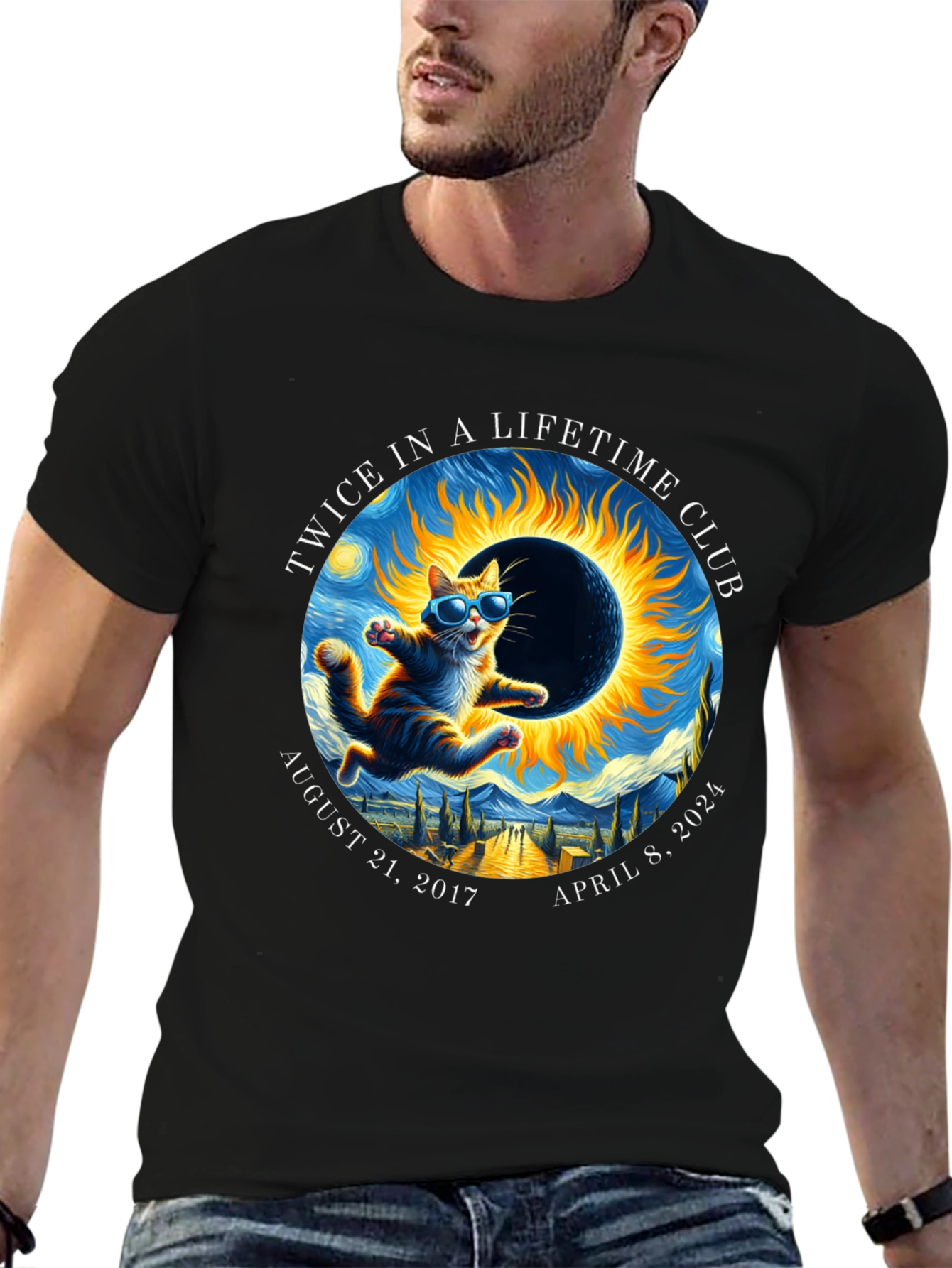 Twice in a Lifetime Club Eclipse Cat T-Shirt