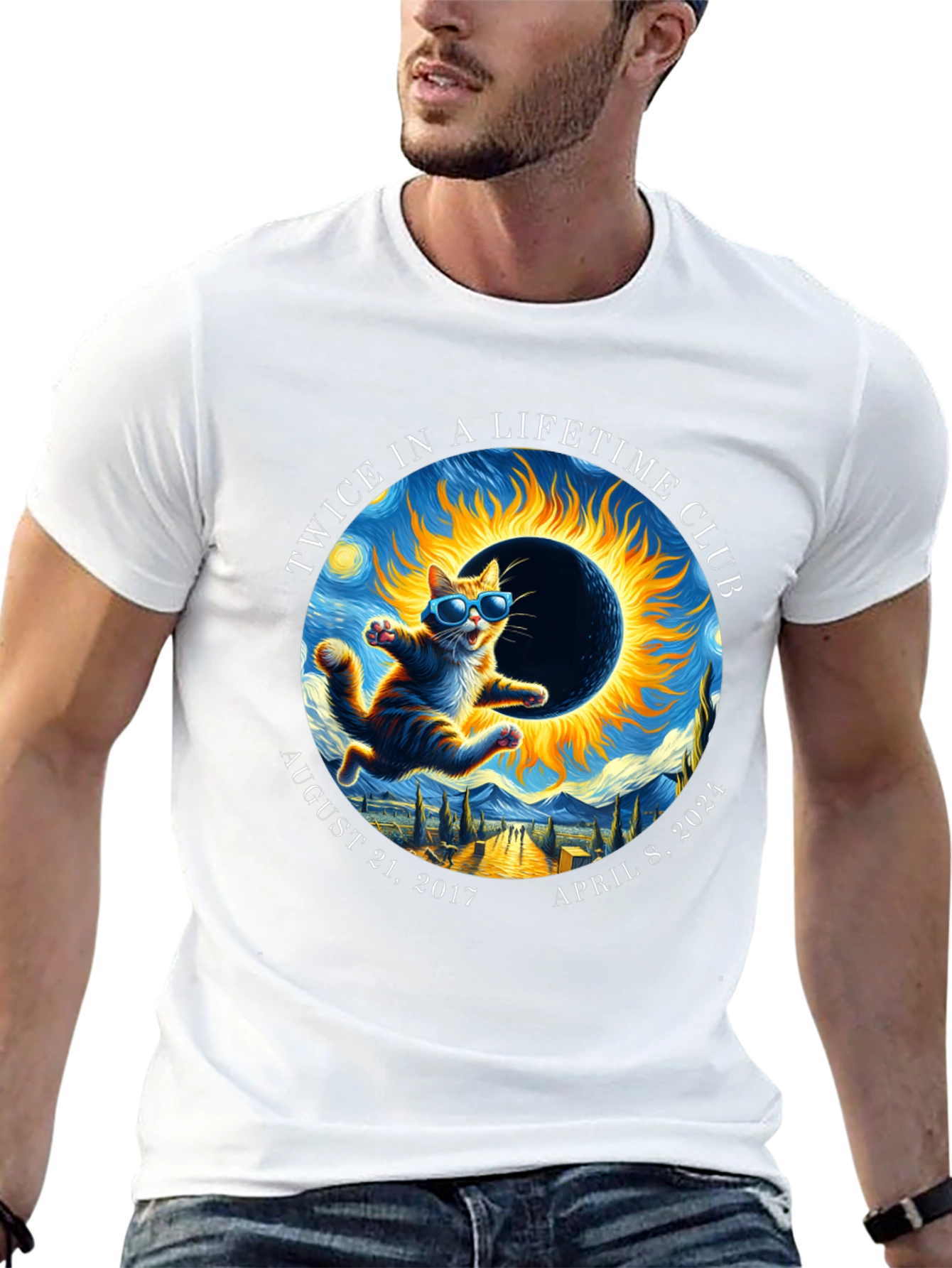 Twice in a Lifetime Club Eclipse Cat T-Shirt