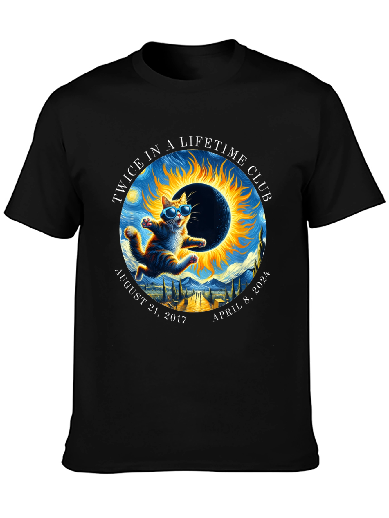 Twice in a Lifetime Club Eclipse Cat T-Shirt