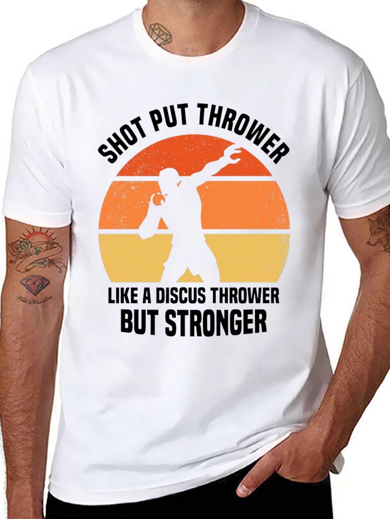 Shot Put Thrower T-Shirt - Stronger Athlete Tee