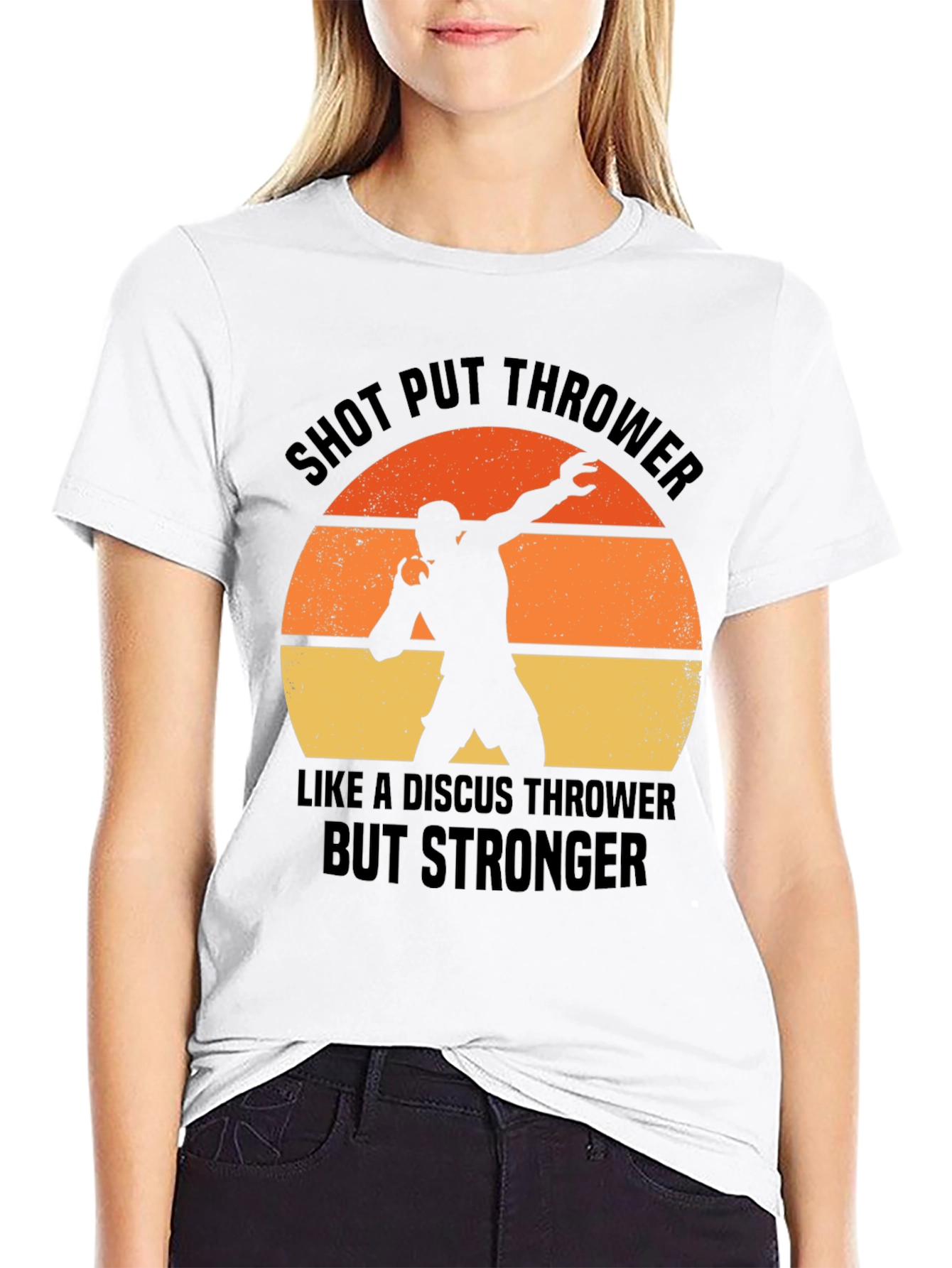 Shot Put Thrower T-Shirt - Stronger Athlete Tee
