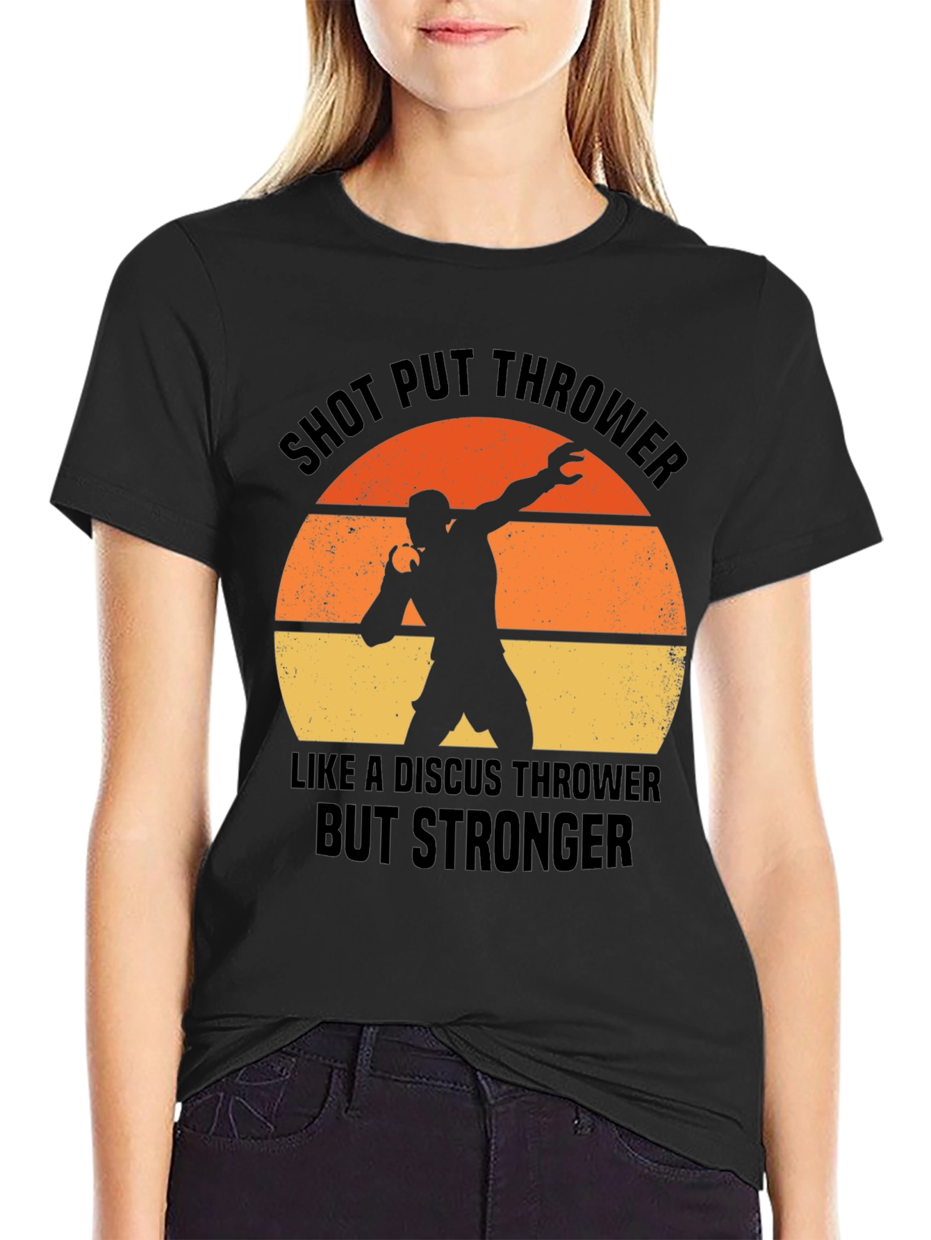 Shot Put Thrower T-Shirt - Stronger Athlete Tee