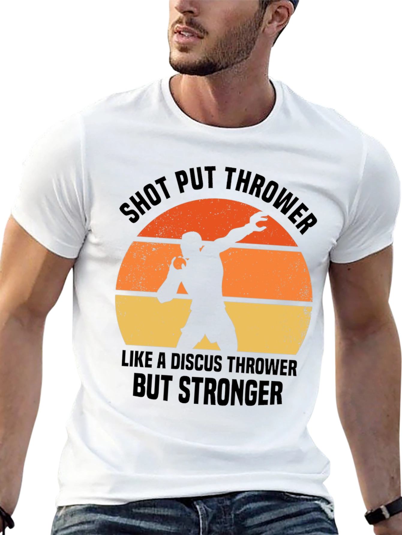 Shot Put Thrower T-Shirt - Stronger Athlete Tee