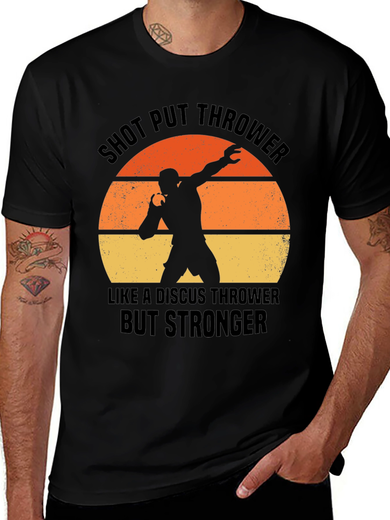 Shot Put Thrower T-Shirt - Stronger Athlete Tee