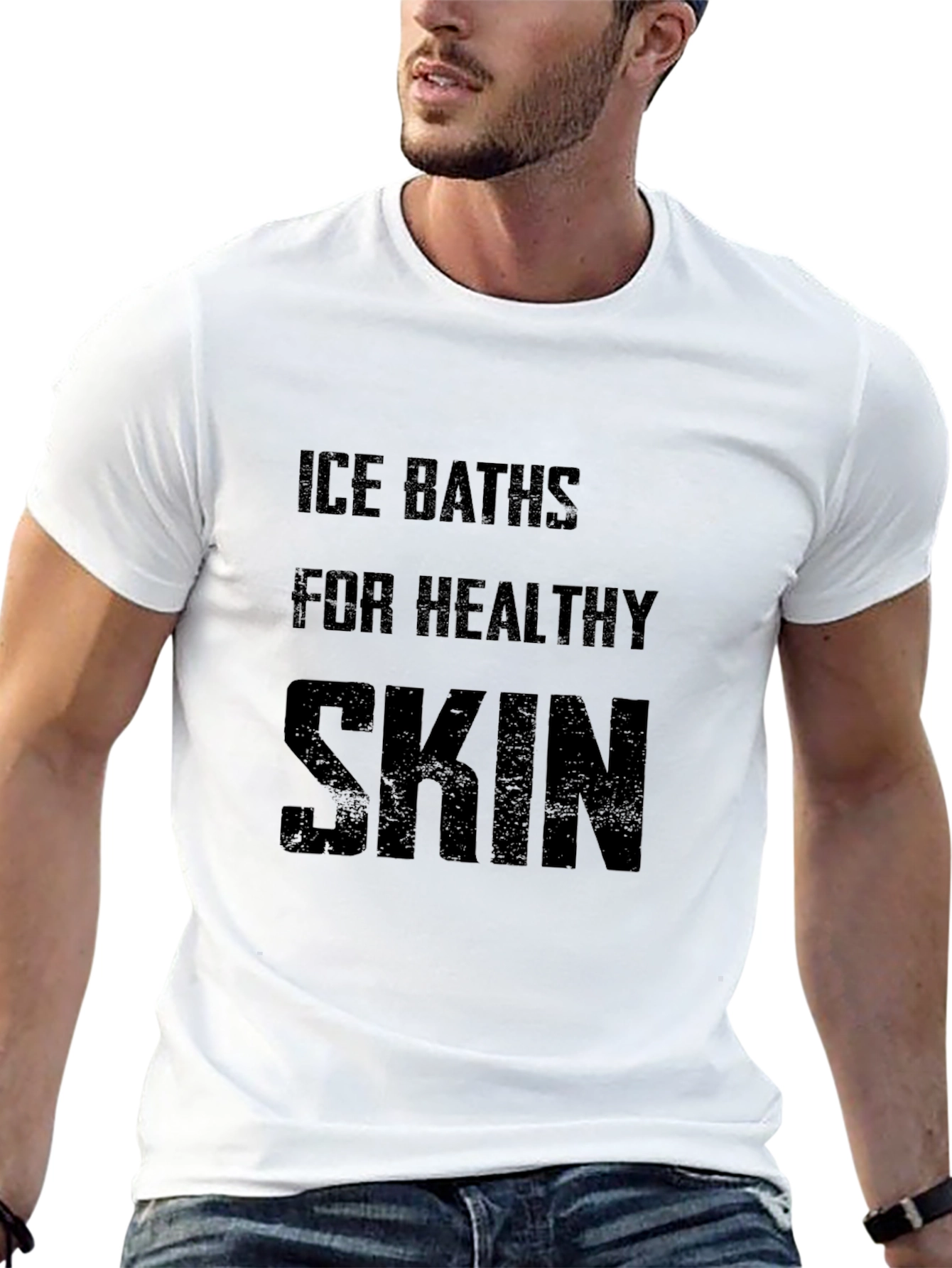 Ice Baths Healthy Skin Graphic T-Shirt