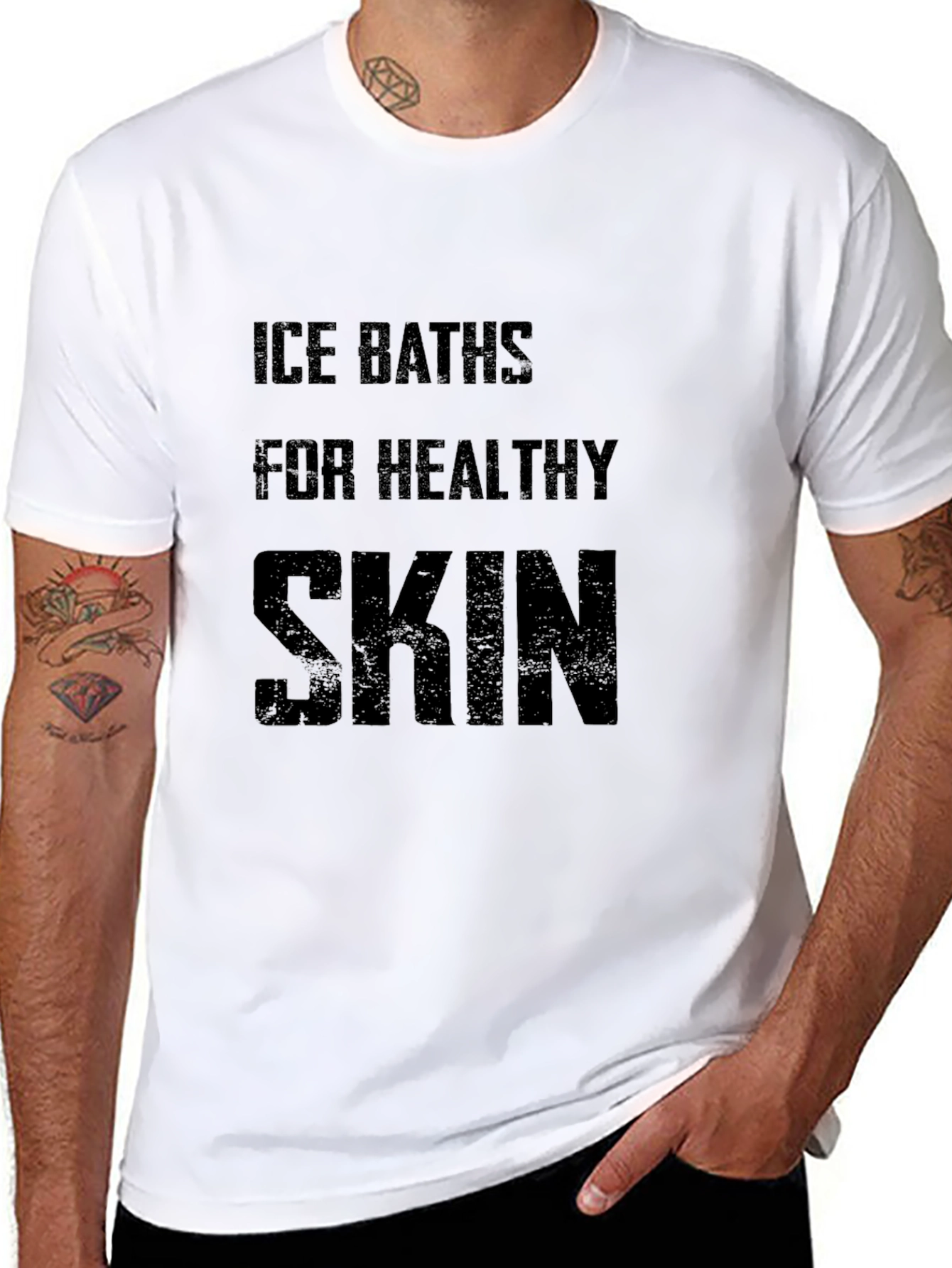 Ice Baths Healthy Skin Graphic T-Shirt