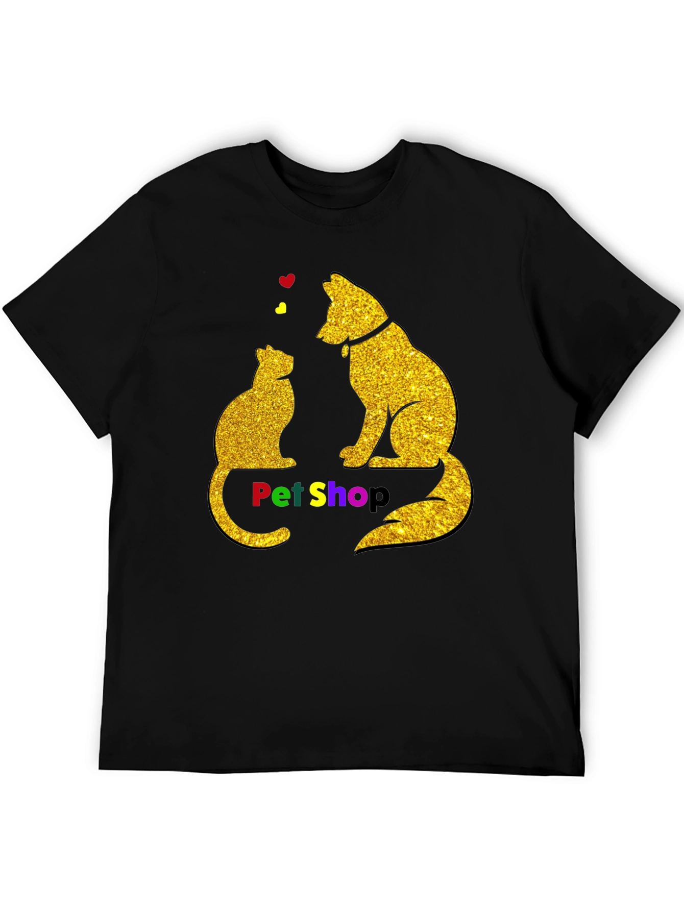 Pet Shop Cat & Dog Graphic T-Shirt