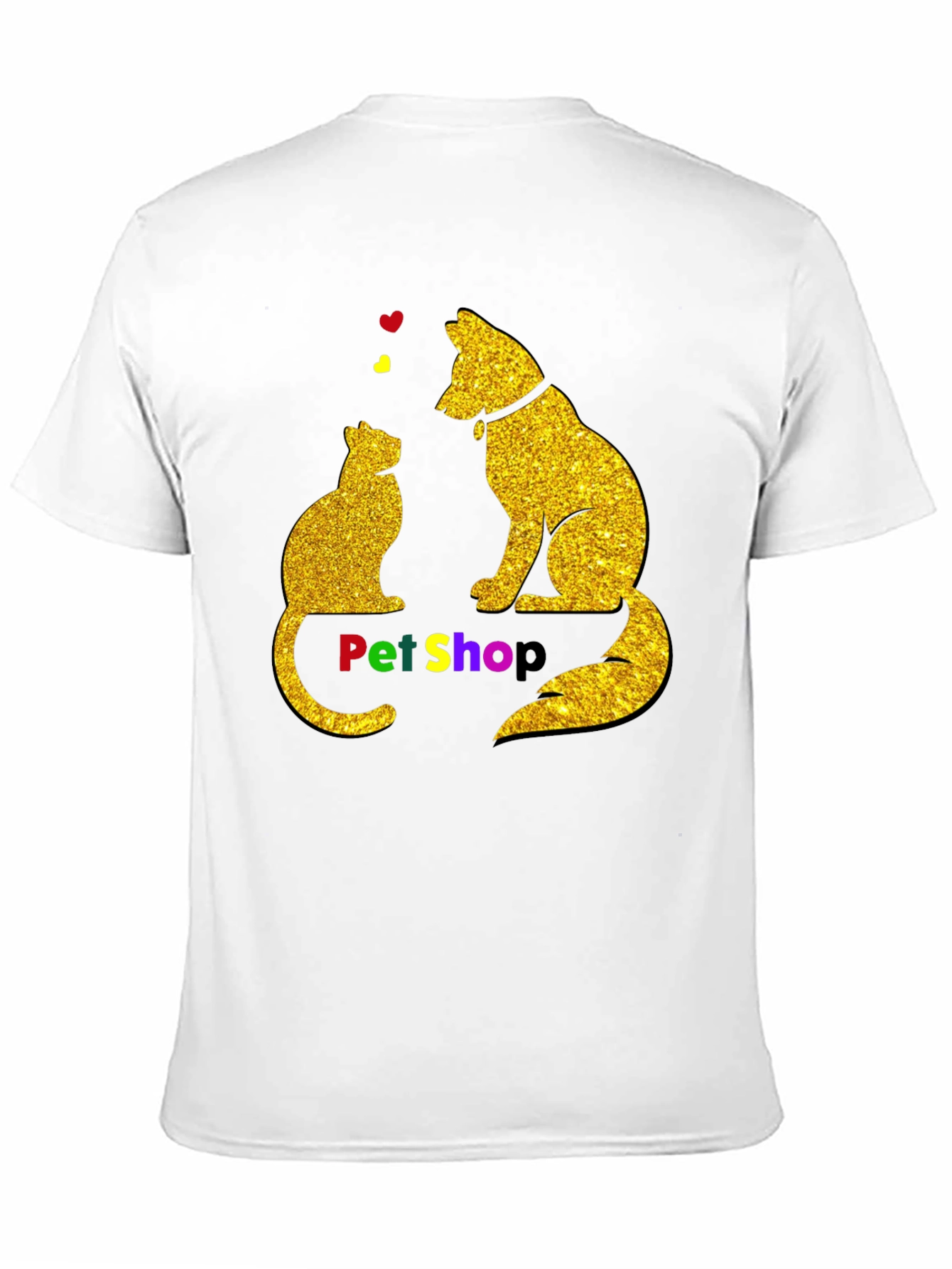 Pet Shop Cat & Dog Graphic T-Shirt
