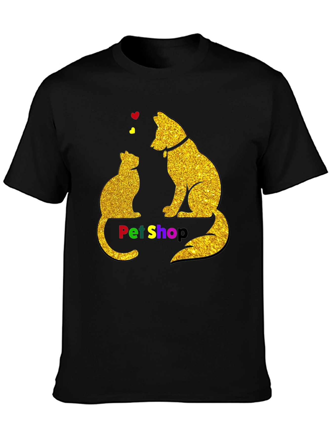 Pet Shop Cat & Dog Graphic T-Shirt