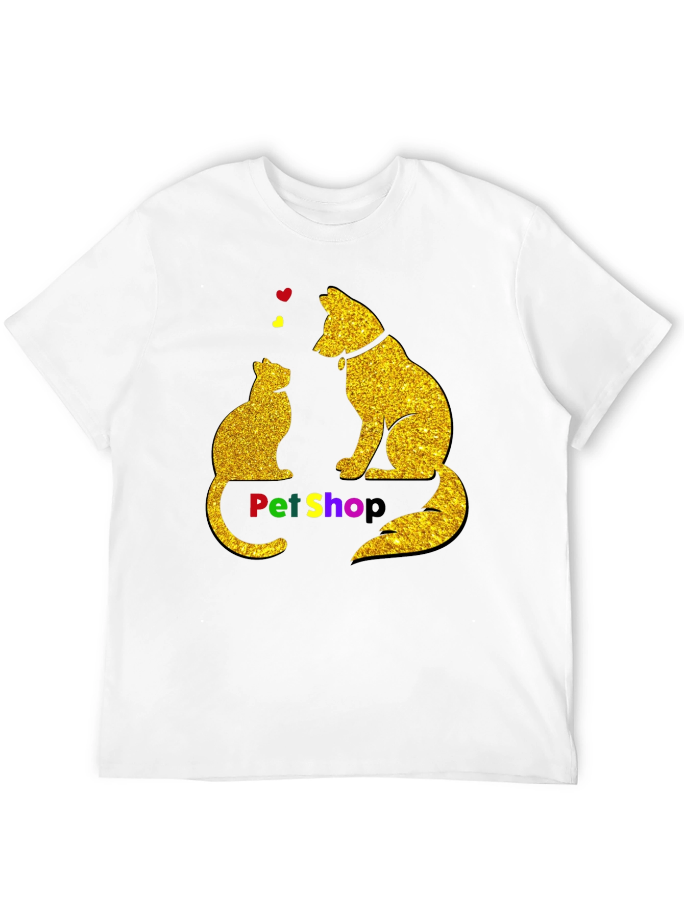 Pet Shop Cat & Dog Graphic T-Shirt