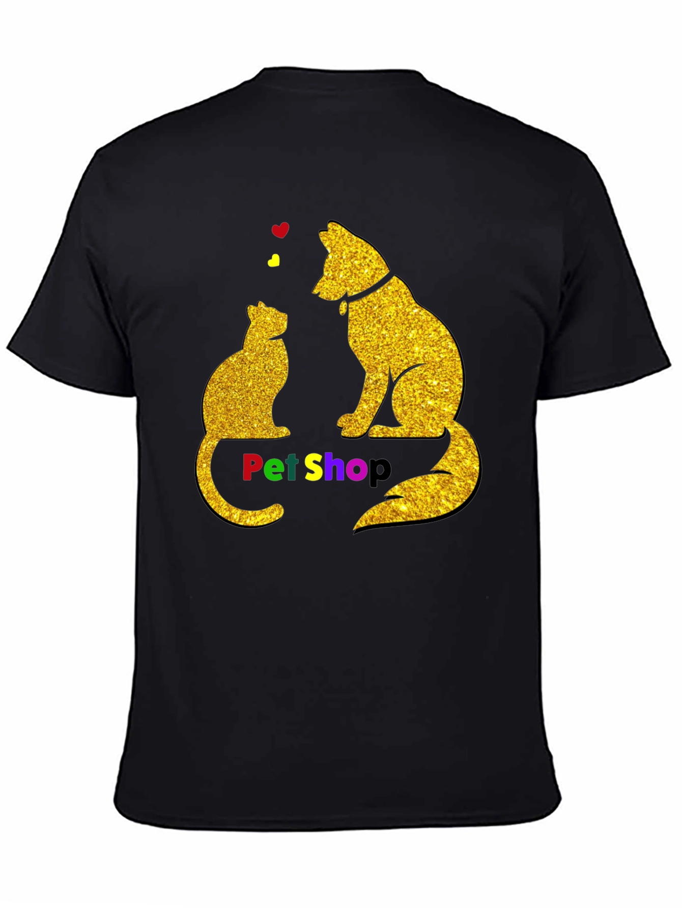 Pet Shop Cat & Dog Graphic T-Shirt