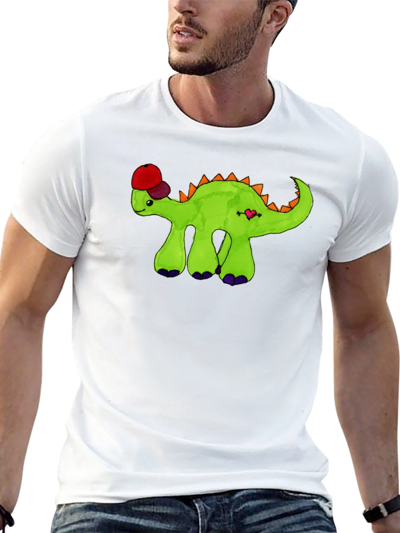 Dino with Hat Graphic Tee