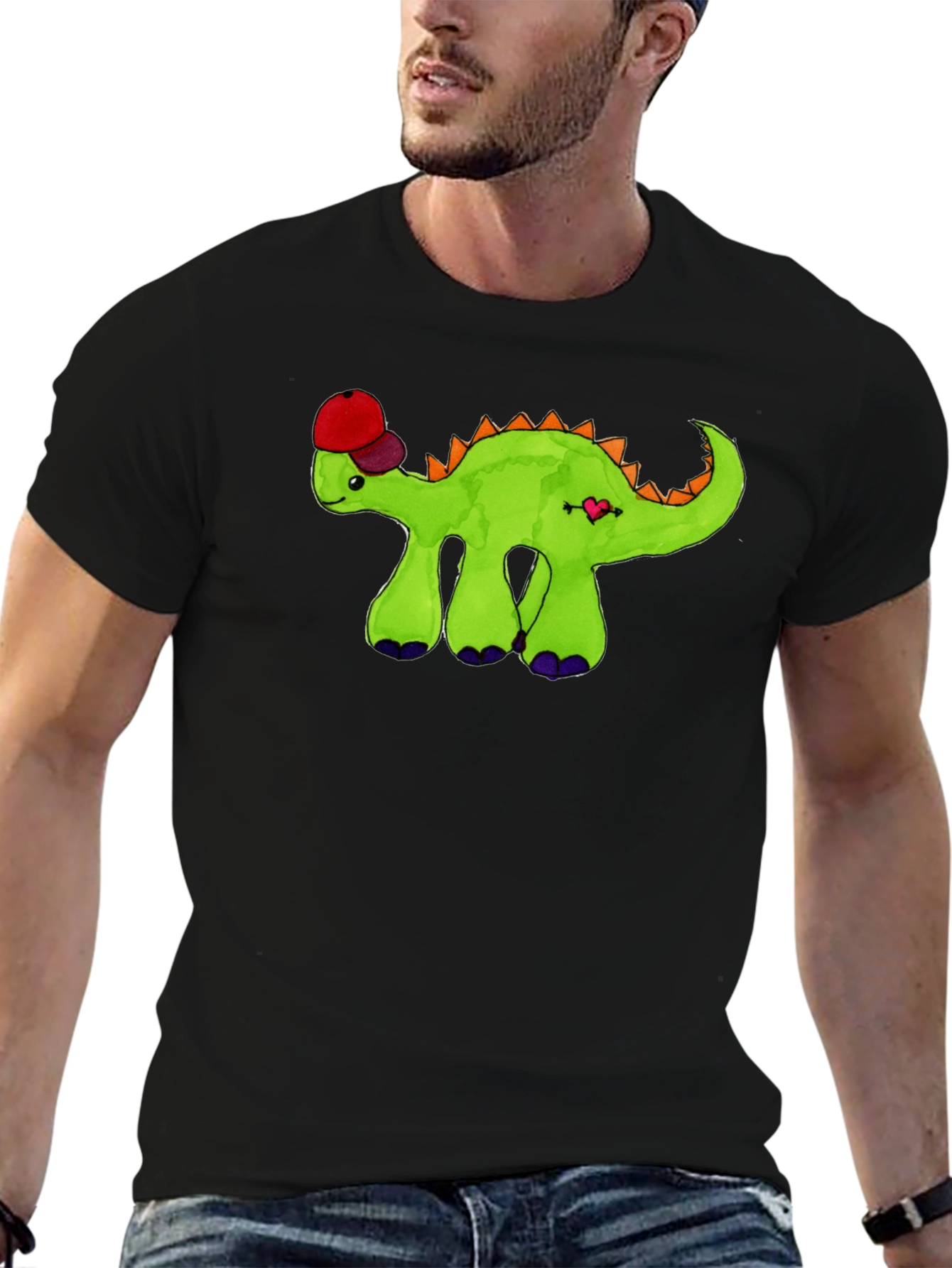 Dino with Hat Graphic Tee