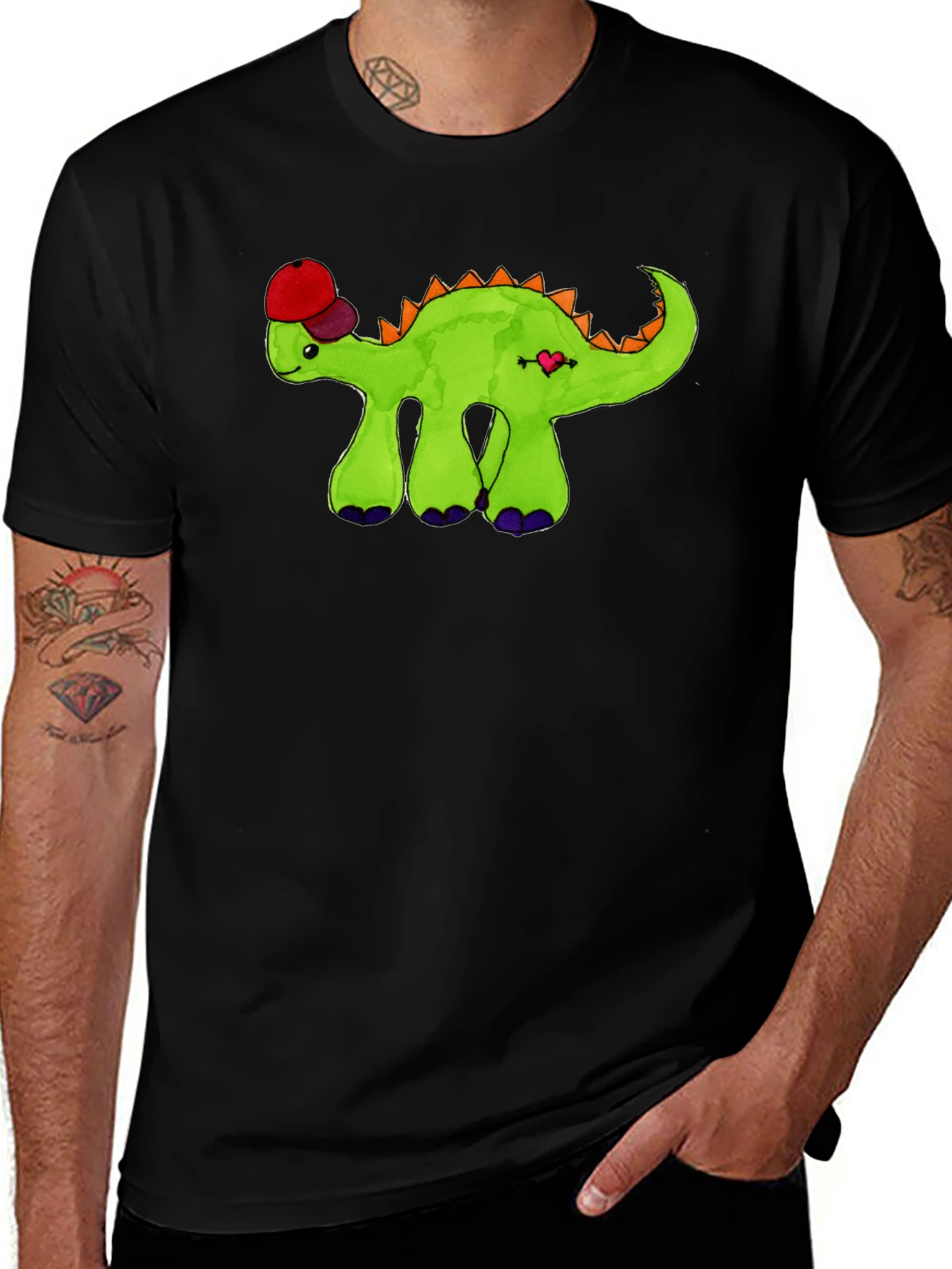Dino with Hat Graphic Tee