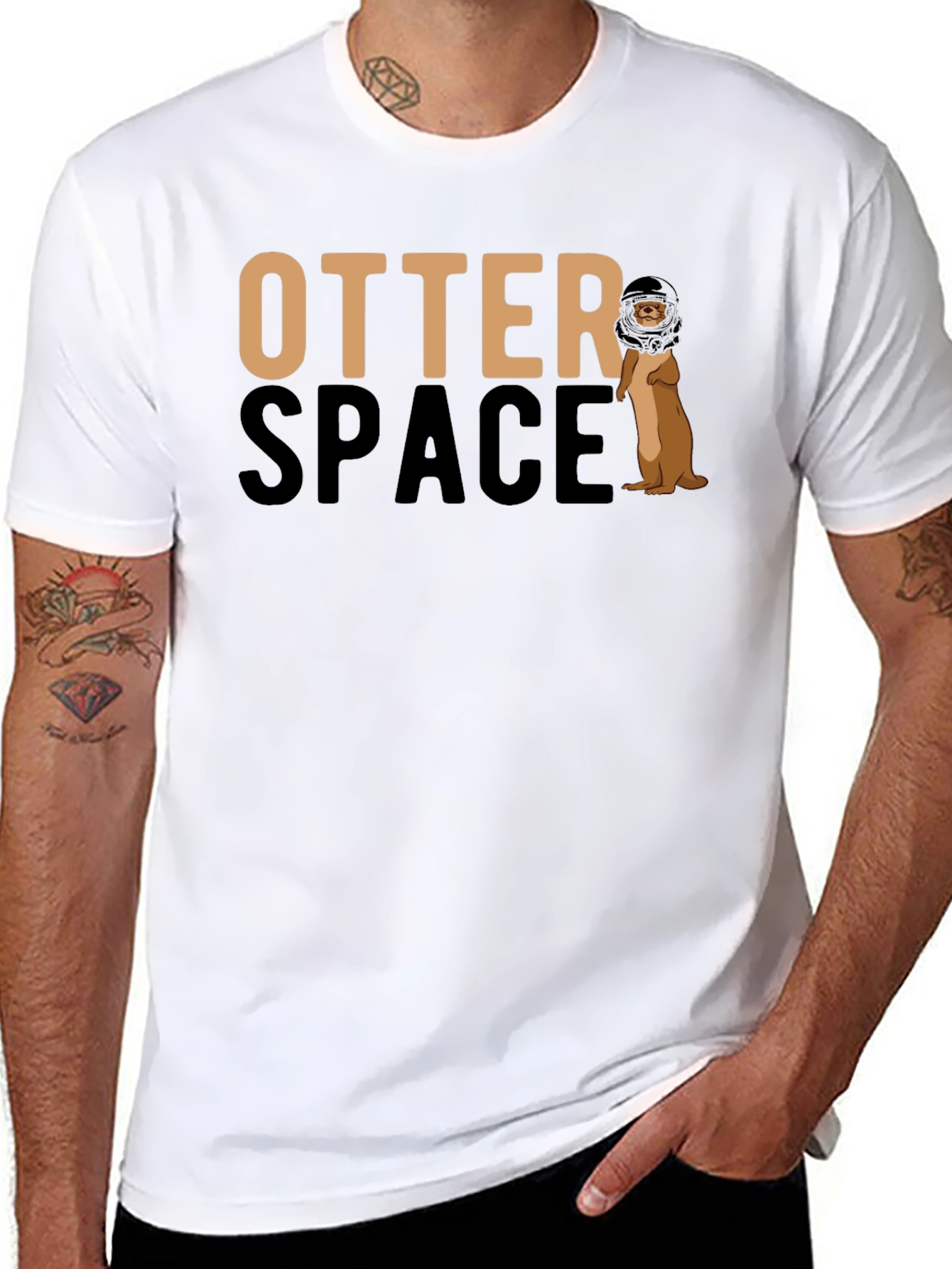 Otter Space Graphic T-Shirt - Funny Animal Tee