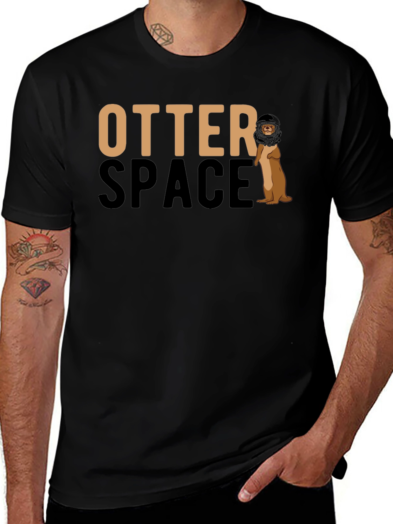 Otter Space Graphic T-Shirt - Funny Animal Tee