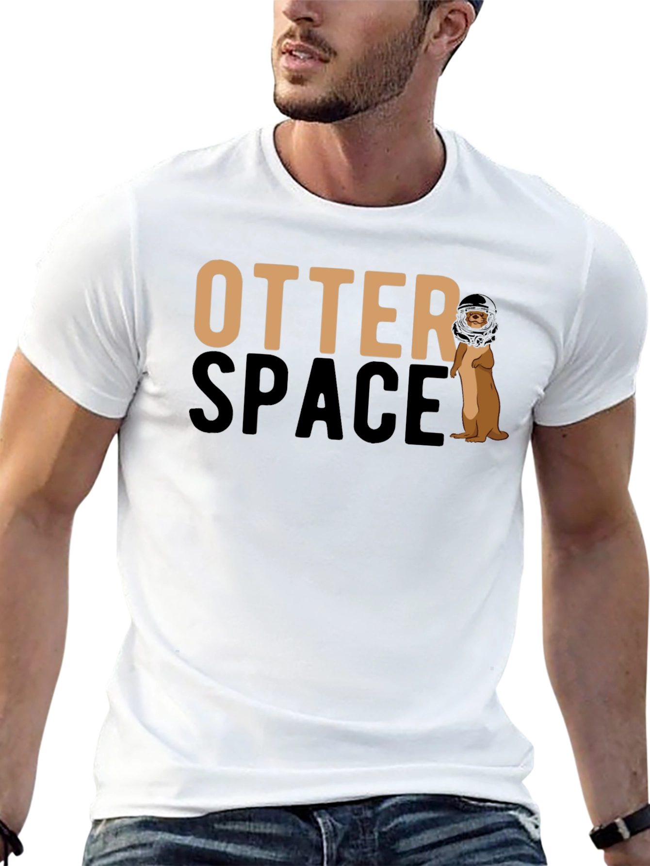 Otter Space Graphic T-Shirt - Funny Animal Tee