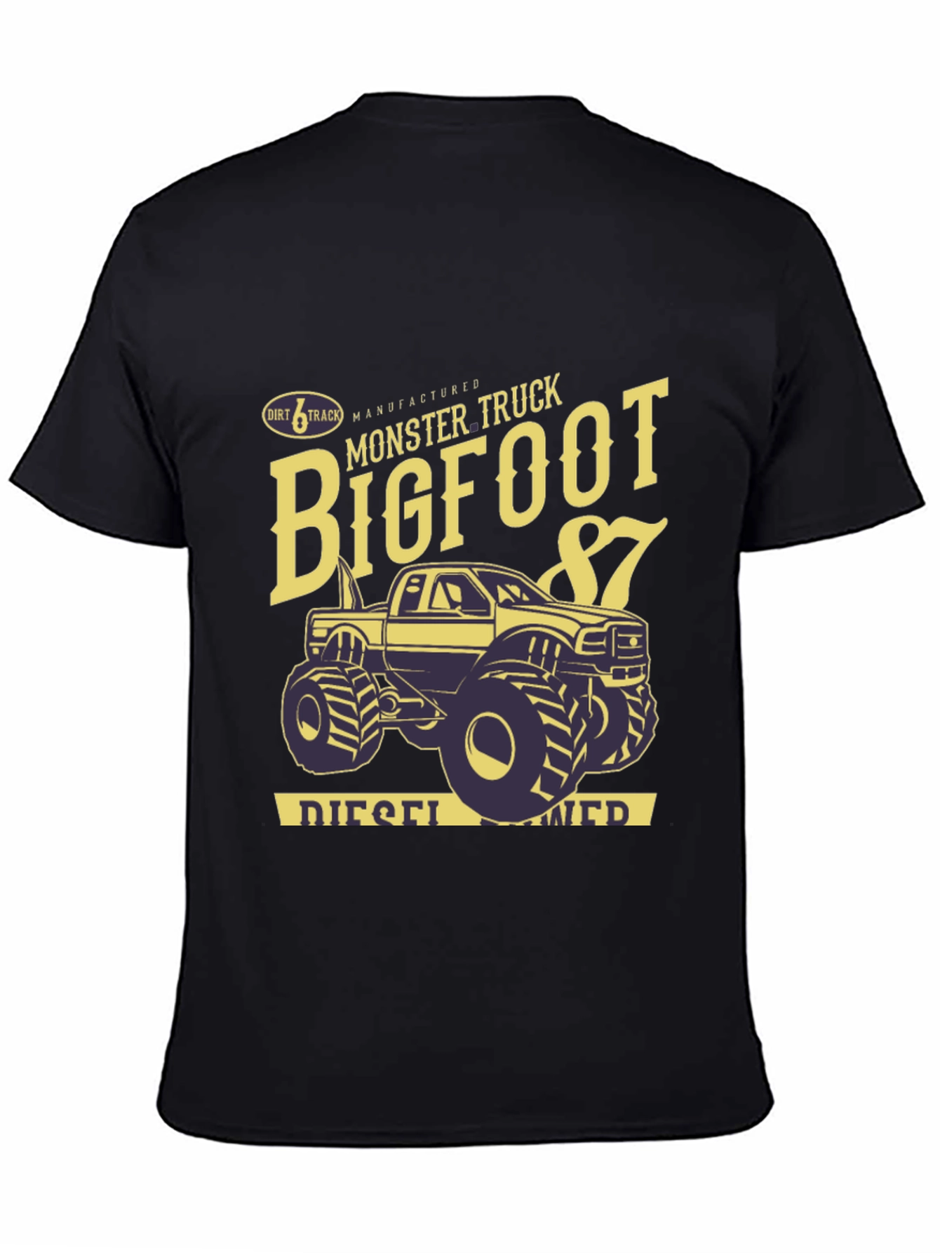 Bigfoot Monster Truck Black Graphic T-Shirt