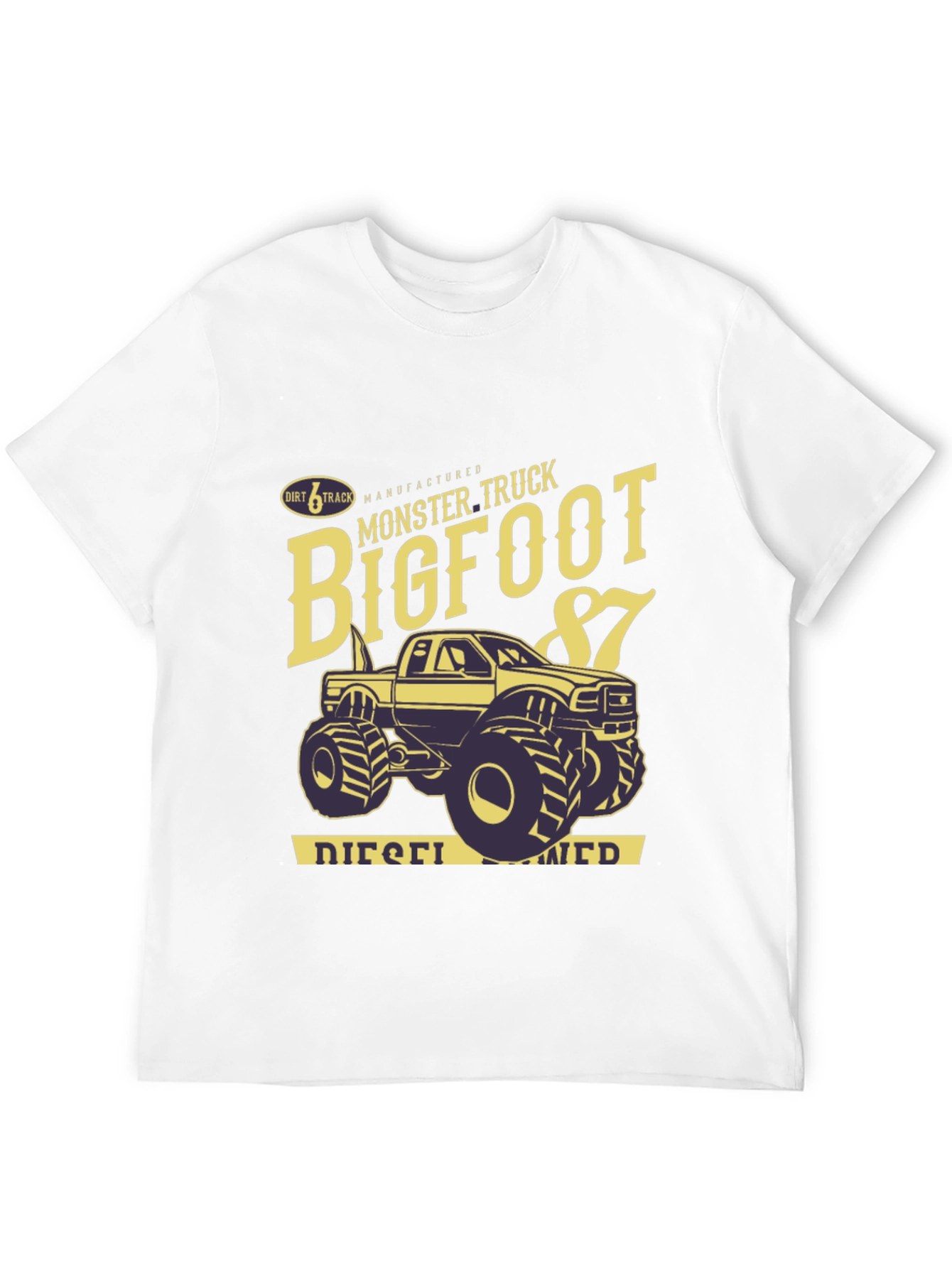 Bigfoot Monster Truck Black Graphic T-Shirt